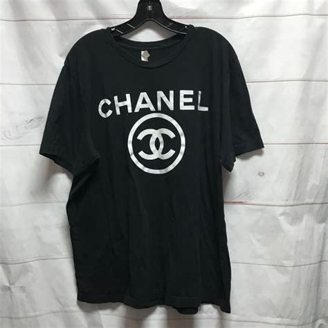 vintage bootleg chanel t shirt|chanel long sleeve tee shirts.